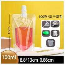 스파우트 주스 음료 레토르트 파우치 100ml 100매
