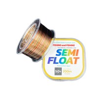 피싱앤피싱 세미플로팅 200M 멀티컬러 3Tone 모노필라멘트 수입원사 원줄 루어 릴 대물 민물 바다, 3호