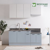 우아미가구 싱크대 600~1200 스텐 개수대 11colors 완제품, 900, 화이트
