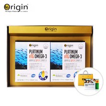 2025. 02월/ 오리진 플래티넘 RTG 알티지 오메가3 선물세트 60c x 2개/4월분 기억력 혈행 도움 영양제