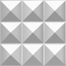 세라믹사이딩 메탈사이닝 아트월 3D 입체 벽 스티커 장식 거실 벽지 벽화 방수 패널 금형 욕실 주방 30x3, 12 O_01 1 Piece-Bright white