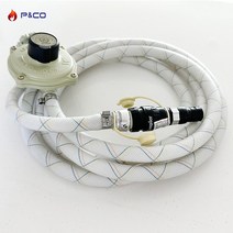 피엔코 컴포지트 슈프림 가스통 10kg LPG 가스 캠핑카 푸드트럭, LPG가스호스(3M)