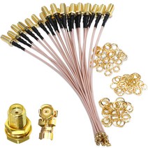 TUOLNK 5pcs 6 인치 SMA 여성 - U.FL IPX IPEX RF 동축 어댑터 RG178 Pigtail 점퍼 케이블 SMA 여성 - IPX 동축 케이블 UFL IPX 케이블 미니 PCI-SMA 여성 저손실 동축 케이블