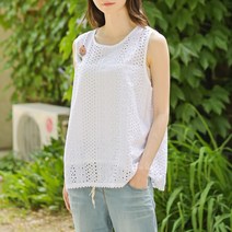펀칭 레이스 라운드 나시