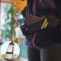 플립 벨트 스포츠 러닝 포켓 초미니 슬림 웨이스트백 힙색 힙팩 벨트백 핸드폰 가방 슬링백, 런닝벨트, 블랙