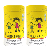 경남제약 레모나 키즈 100정 어린이 비타민c 레몬맛 츄어블, 2개
