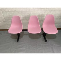 관람석 의자 코트 대기 의자 경기장 실내 체육관, 3인용 플라스틱 핑크