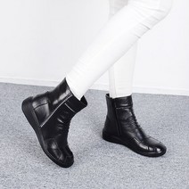 [무료배송Anais(아나이스)]헤드링 소가죽 털안감 앵클부츠 4cm
