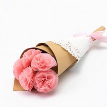 미니 종이꽃 만들기 키트 졸업 학예회 선물(연핑크), 상세페이지 참조