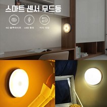 [∂LL7] 스마트 센서 무드등 USB등 무선등 동작감지 장식용조명 복도등 부착둥 가구내부등 다용도 센서등 램프 가정용 내부등 인테리어 용램프 식_h§eEA, §ff_웜화이트