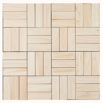 옹이없는 편백나무 원목 조립마루 300x300mm, 격자형