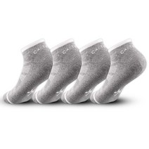 까스텔바작 남녀공용 압박쿠션 단목 양말 4족묶음 3컬러 CSM16, 그레이 (4켤레)