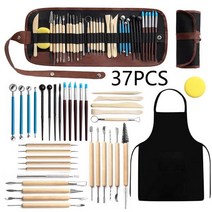 도예 조소 점토 도구 세트 피스 키트 스무딩 왁스 도자기 세라믹 폴리머 셰이퍼 모델링, 37pcs set