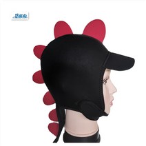 프리다이빙 모자 스킨스쿠버 용품 장비 캐릭터 귀여운 여성 웻수트 해녀 체험 체인지데이즈 이상미 5미리 3미리 슈트 수트 수영모 잠수모 고양이 웨이크보드 다이빙 212, L, 검은 색