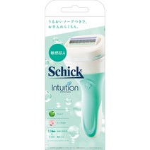 시크 쉬크 Schick 인투이션 여성 면도기 민감피부용 칼날+본체 로즈향