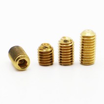 M2 황동 무두 볼트 DIN916 육각 소켓 헤드 나사 스크류, M2 (10pcs), 6mm, 1개