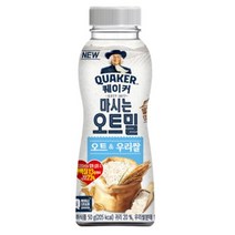 칠성 쉐이크 아침 식사 대용 퀘이커 마시는 오트밀 오트 & 우리쌀 건강식 간편식 식단조절 선식 50G 20개, 27세트