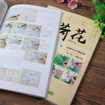 중국 수묵화 서예 교본 연꽃 동양화 그리기 자습서