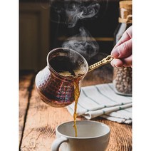터키식 주전자 홈카페 커피주전자 이브릭 커피포트 티포트, 220ml