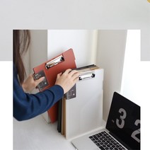 오피스 서류수납정리 A4 커버형 클립파일판 부장님 바인더 결재패드 결제판