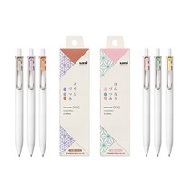 유니볼원 UMN-S 3C 전통문양 3색세트 한정판 볼펜, 0.5mm B세트