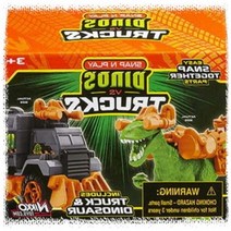 스냅앤 플레이 다이노 트럭 공룡 VS 장난감 어린이 선물, 단품