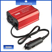 200W 자동차 전원 인버터 12V 220V 및 AC 110v 변환기 자동 충전기 변환기 어댑터 수정 사인파 EU 미국 JP, 02 12V 110V US