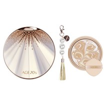 에이지20s 팩트 HG 에센스 커버팩트 오로라 골드 에디션 (본품 + 리필) 에이지투웨니스, 23호  오로라 본품1+진주키링+리필1