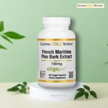 CGN 피크노제놀 소나무 껍질 추출물 올리고핀 프랑스 해안송 100mg 180캡슐, 180정, 1통