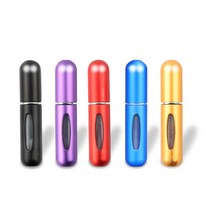 메이스 5ml 휴대용 향수공병 5P, B세트(블랙+퍼플+레드+블루+골드), 1개