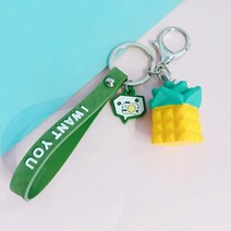 20 개/몫 결혼식 기념품 베이비 샤워 파티 호의 만화 과일 아보카도 열쇠 고리 인 선물 게스트 공짜 가방 12 월, [04] pineApple 호환 호환