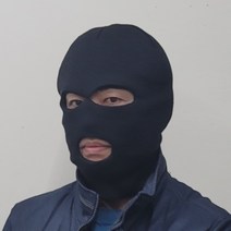 복면마스크 방한용 니트 도둑복면 블랙