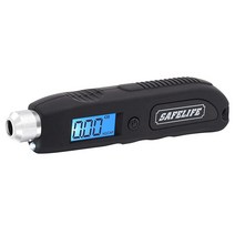 SAFELIFE 디지털 타이어 압력 게이지 230 PSI 게이지 4가지 설정 자동차 트럭 자전거용 대형 백라이트 LCD 손전등 포함