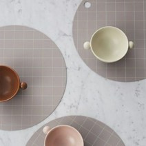 오이오이 [OYOY] 플레이스 매트 라운드 2개 세트 (택1), 선택:호케이 클레이, 단품