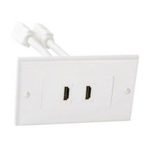 월플레이트 벽면 HDMI 콘솔 인테리어 판넬DMI 인테리어 판넬 벽 일체형 2포트