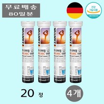 내츄럴플러스 잔티바 프리미엄 비타민C 1100 결합조직형성 제품 발포 직장인 20정 4개