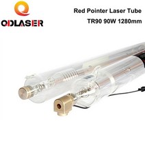 QDLASER-TR90 Co2 레이저 튜브 90W 길이 1280mm 직경 CO투피스 세트 및 절단기용, 한개옵션0