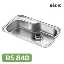 백조 씽크볼 RS 840 0.7T 사각 주방 대형 식당 카페 음식점 가정용 원룸 언더 싱크볼 ( 배수구 포함 ), 우-배수구 RS 840 (+배수구)
