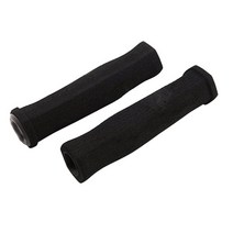 자전거핸들높이 조절 로드 픽시 하이브리드 자전거 일체형 핸들바 드롭바 2pcs 폼 실리콘 스폰지 기어 그립 mtb bmx 고밀도 초경량 미끄럼 방지 부품, 검은색