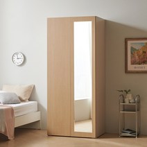 보루네오 마르체 이안 옷장, 메이플(이불장), 마르체 이안 800 거울 모듈 옷장 BKC702C