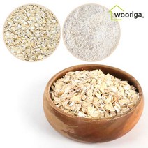 우리가스토리 압착 귀리 오트밀 1kg＋1kg 퀵오트밀 오트밀가루 오트밀분말, 바로먹는 압착 귀리 퀵 오트밀 1kg×4봉