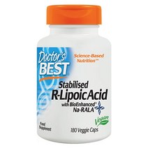 닥터스베스트 Stabilized 알파리포산 with BioEnhanced 식물성 180캡슐, 180개, 1개