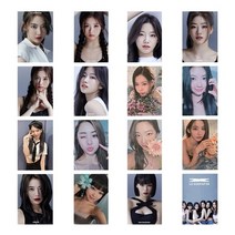 르세라핌포카 아이돌 르세라핌 굿즈 포토카드 김채원 홍은채 16장 kpop le sserafim 새 앨범 두려움없는 사진 카드 hd 인쇄 된 photocards lomo 184, oss23802mc