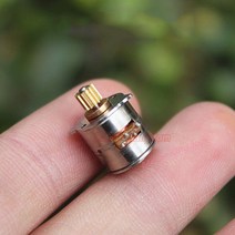 BLDC 서보 소형 스텝 스테핑 감속모터 감속기 엔코더 마이크로 10mm 2상 4선 18도 정밀 스테퍼 스테핑 모터 금속 구리 기어 13 톱니 0.25 모듈, 없음, 한개옵션0