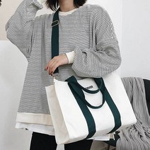 캔버스 사각 토트백 크로스백 남자 여자 캐주얼 여성 크로스 펀칭백 투명토 토트 미니 왕골가방 토