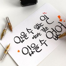 캘리그라피펜 펜촉 펜대, 캘리그라피 클리어펜대 TP-25CB블루 2개