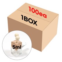 차량용 디퓨저 용기 우드사각리드세트 5ml 100개(BOX) 도매