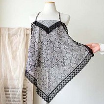 플라워 에티켓 앞치마손수건 레이스스카프 무릎덮개 매너수건 턱받이 김수미앞치마