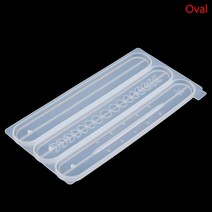 향전 DIY 실리콘 몰드 썬 문 스타 인센스 스틱 홀더 수지 에폭시 디저트 만들기 수제 도구 1PC, 1.Oval