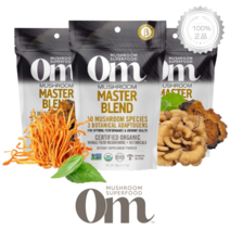 [3팩기획] 옴 머쉬룸 버섯 복합물 마스터 블랜드 90g 차가버섯 노루궁뎅이 10종 함유, 1개, 기본